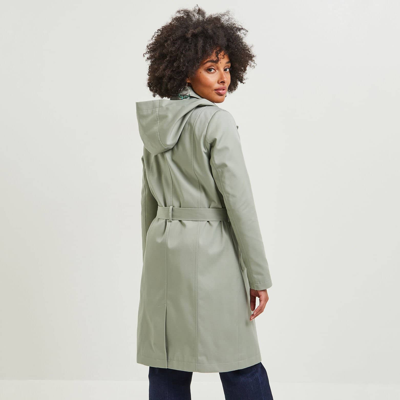 Trench long femme