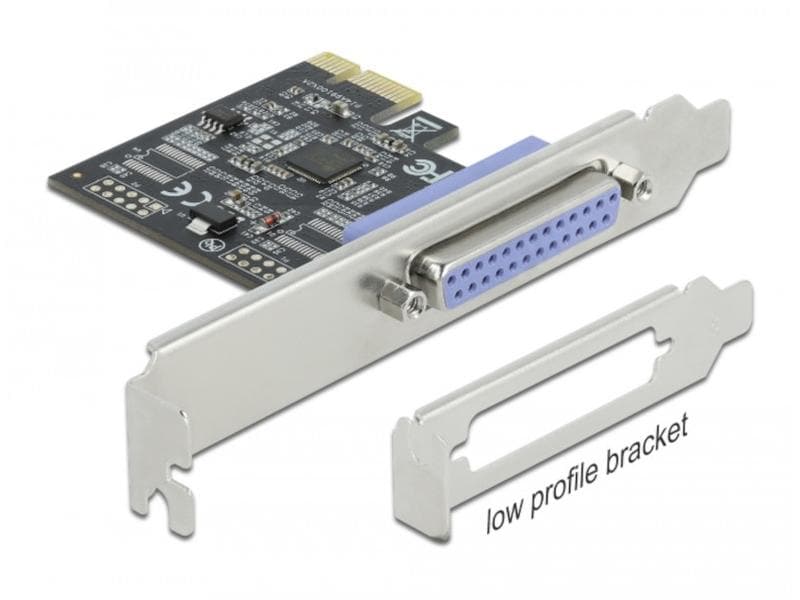 Delock PCI-Express-Karte 90500 1x Parallel (DB 25) PCIe-Schnittstellenerweiterungskarte: 1x DB25 Buchse (IEEE 1284)