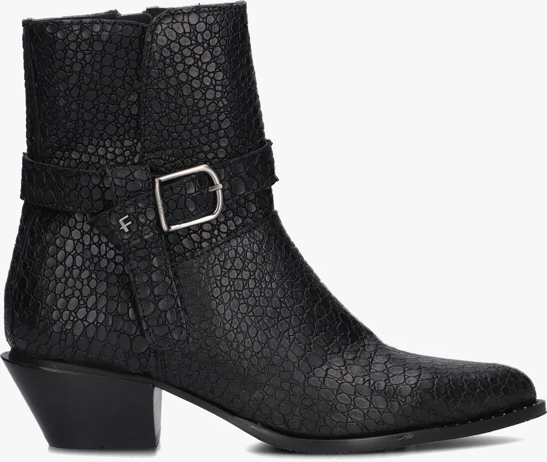 FLORIS VAN BOMMEL zwarte floris van bommel enkellaarsjes sfw-50051