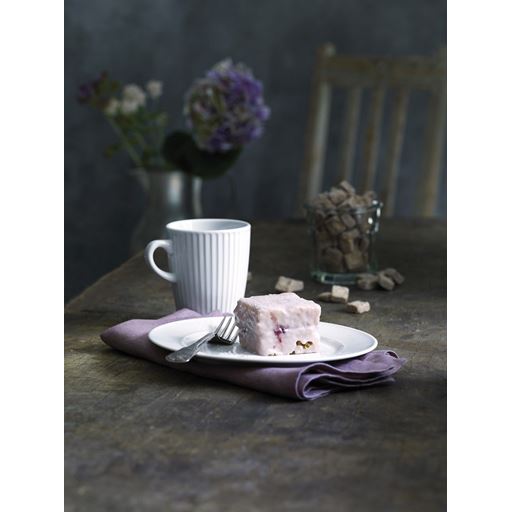 Pillivuyt Plisse Desserttallerken, Hvid, Ø17 cm