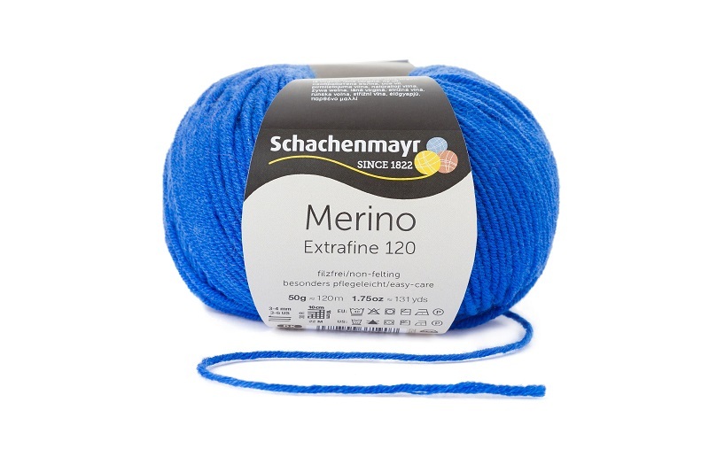 Handstrickgarn MERINO EXTRAFINE 120 - royal - 50g