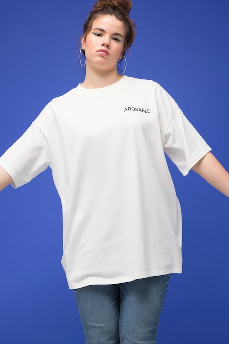 T-Shirt, oversized, Rücken Print