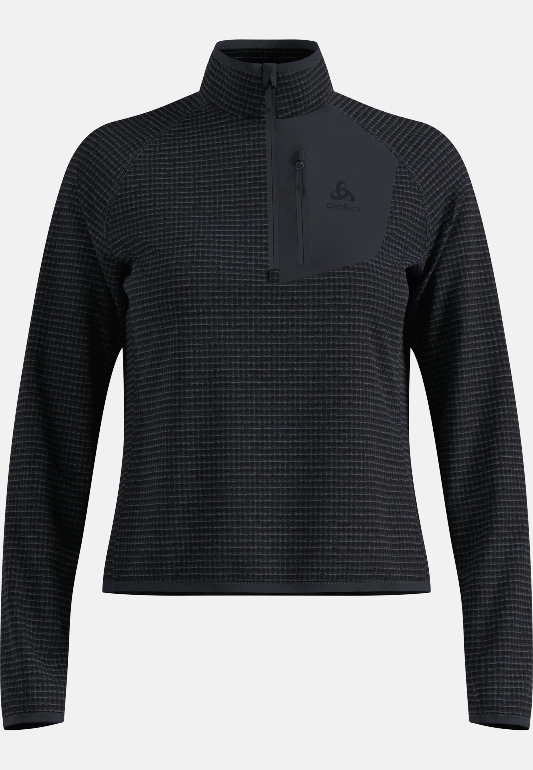 Ascent Mid Layer mit Halbreissverschluss in black