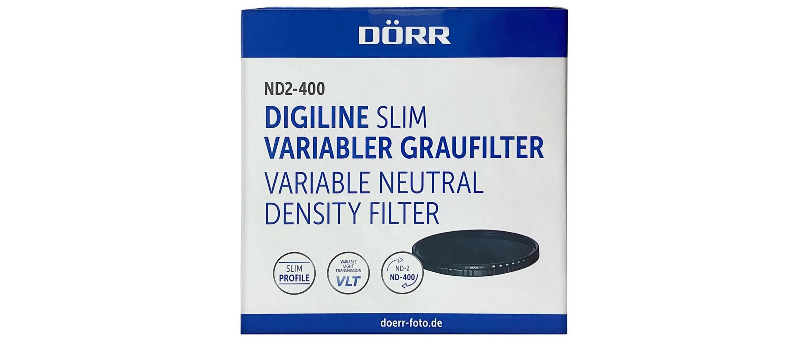 Graufilter Digiline Slim Variabler ND2-400 – 86 mmVariabler Graufilter reduziert die Lichtmenge