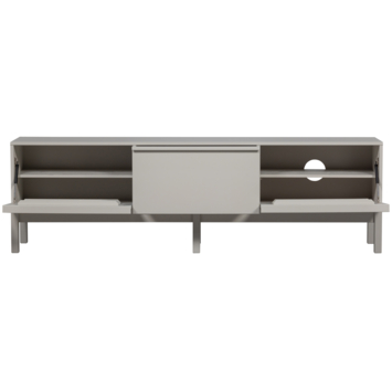 WOOOD TV-meubel Klink mist grijs grenenhout 200x46 cm