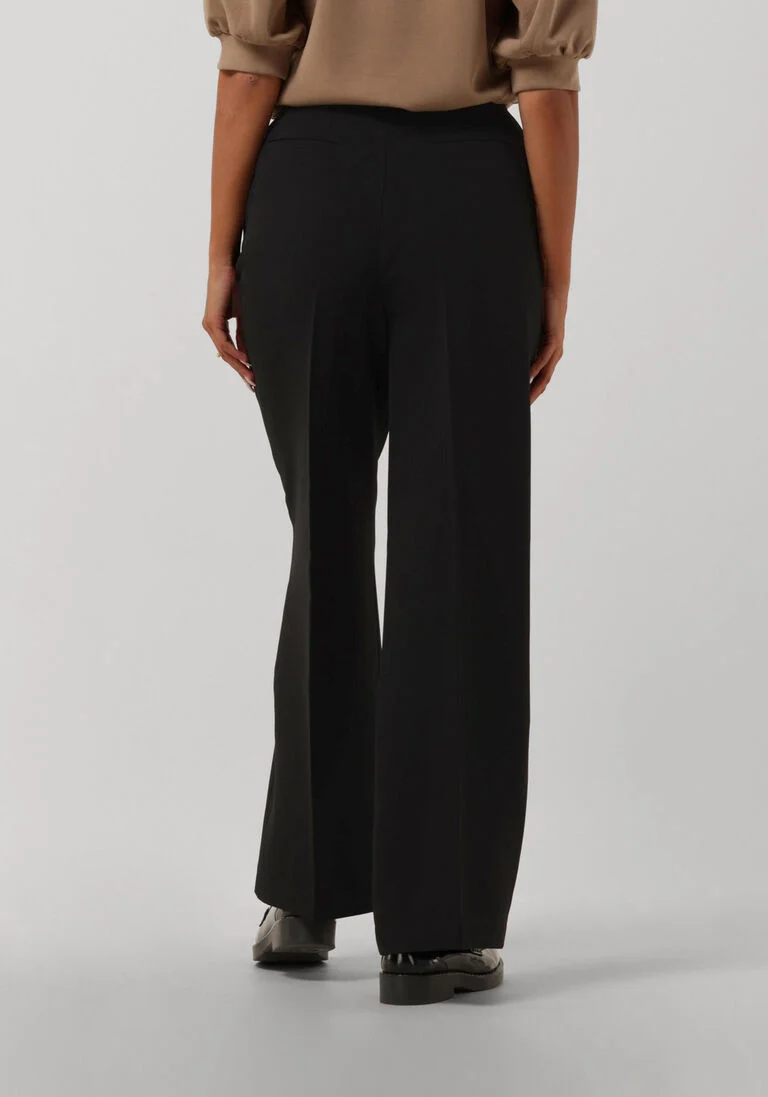 MY ESSENTIAL WARDROBE zwarte my essential wardrobe wijde broek 28 the tailored high pant