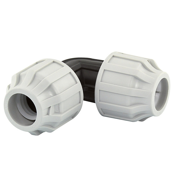 Coude égal polypropylène compression ø25 mm