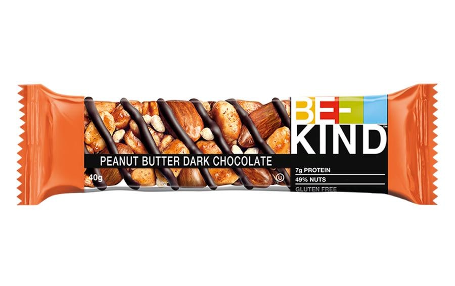 Riegel Peanut Butter Dark Chocolate 12 x 40 gRiegel mit Erdnussbutter und dunkler Schokolade