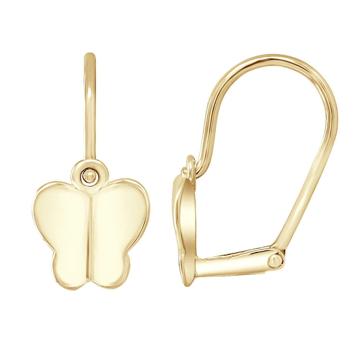 Boucles d'Oreilles PAPILLION - Or Jaune