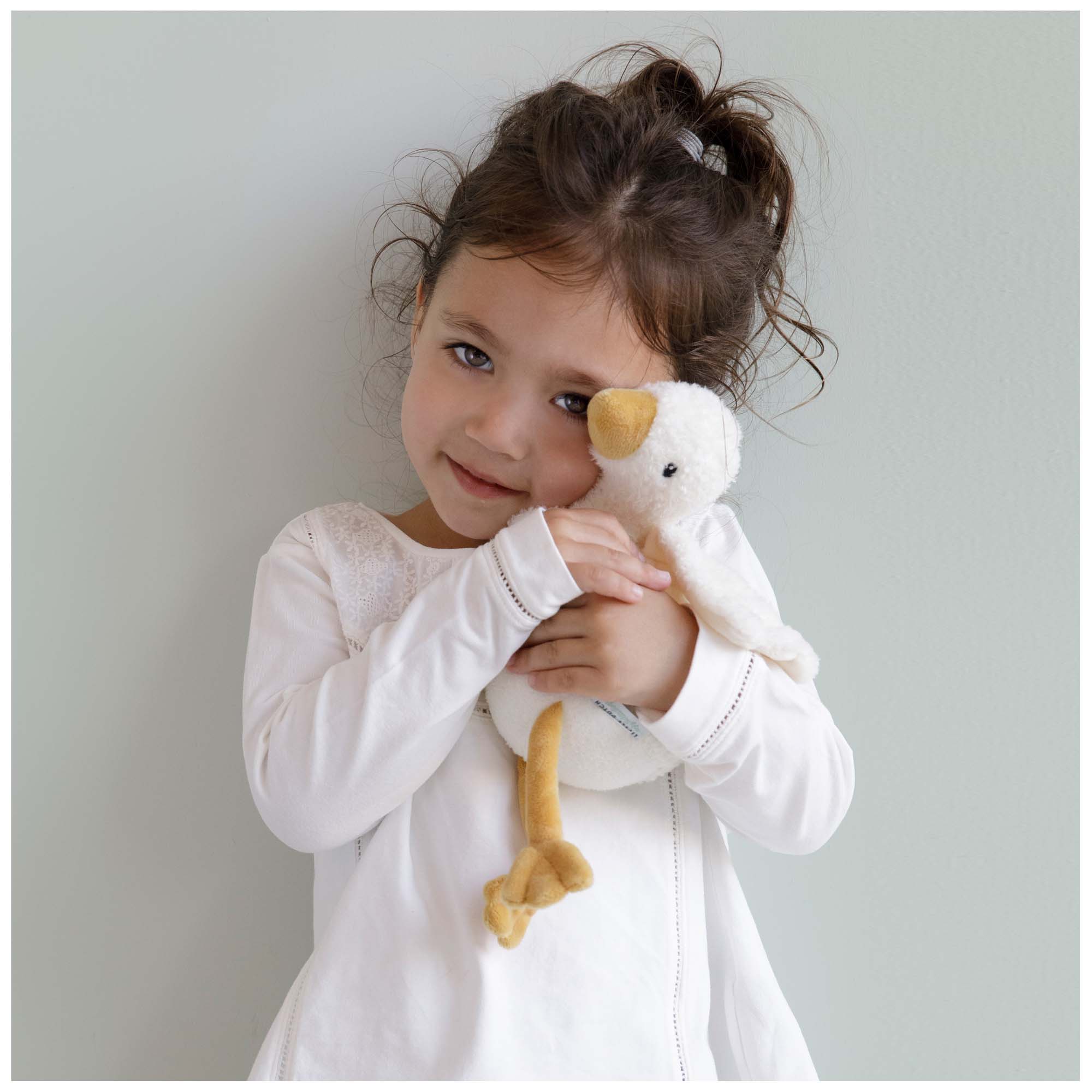 Little Dutch knuffel Little Goose 18cm wit - shop nu - Prénatal