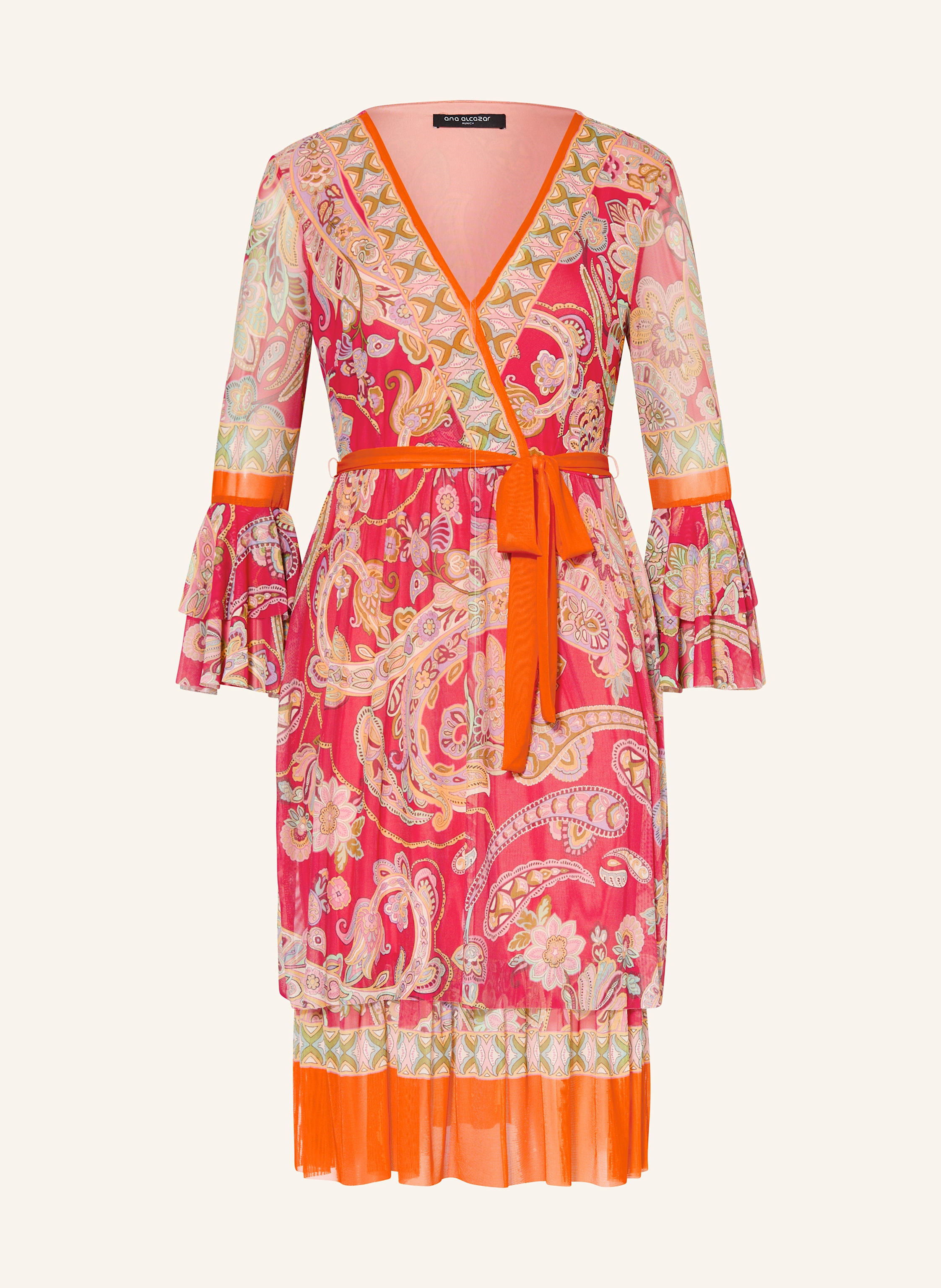 Ana Alcazar Kleid mit Rüschen und 3/4-Arm