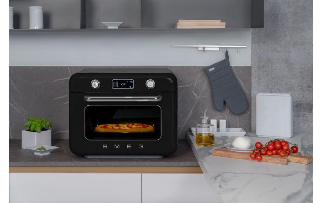 Dampfbackofen COF01 WhEU Schwarz<br>Kombi-Tisch-Backofen
