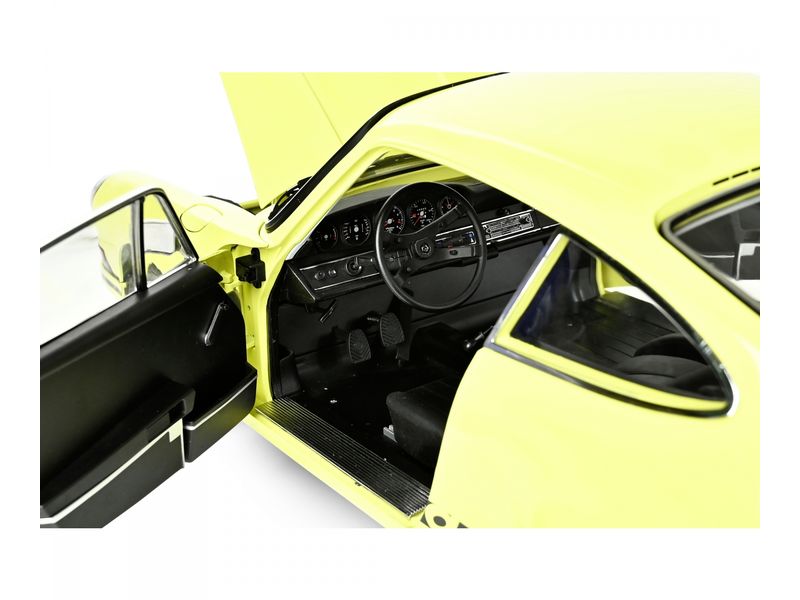 IXO Models Bausatz Porsche 911 RS 2.7 Gelb/Schwarz 1:8 Hochdetaillierter Standmodellbausatz im Massstab 1:8
