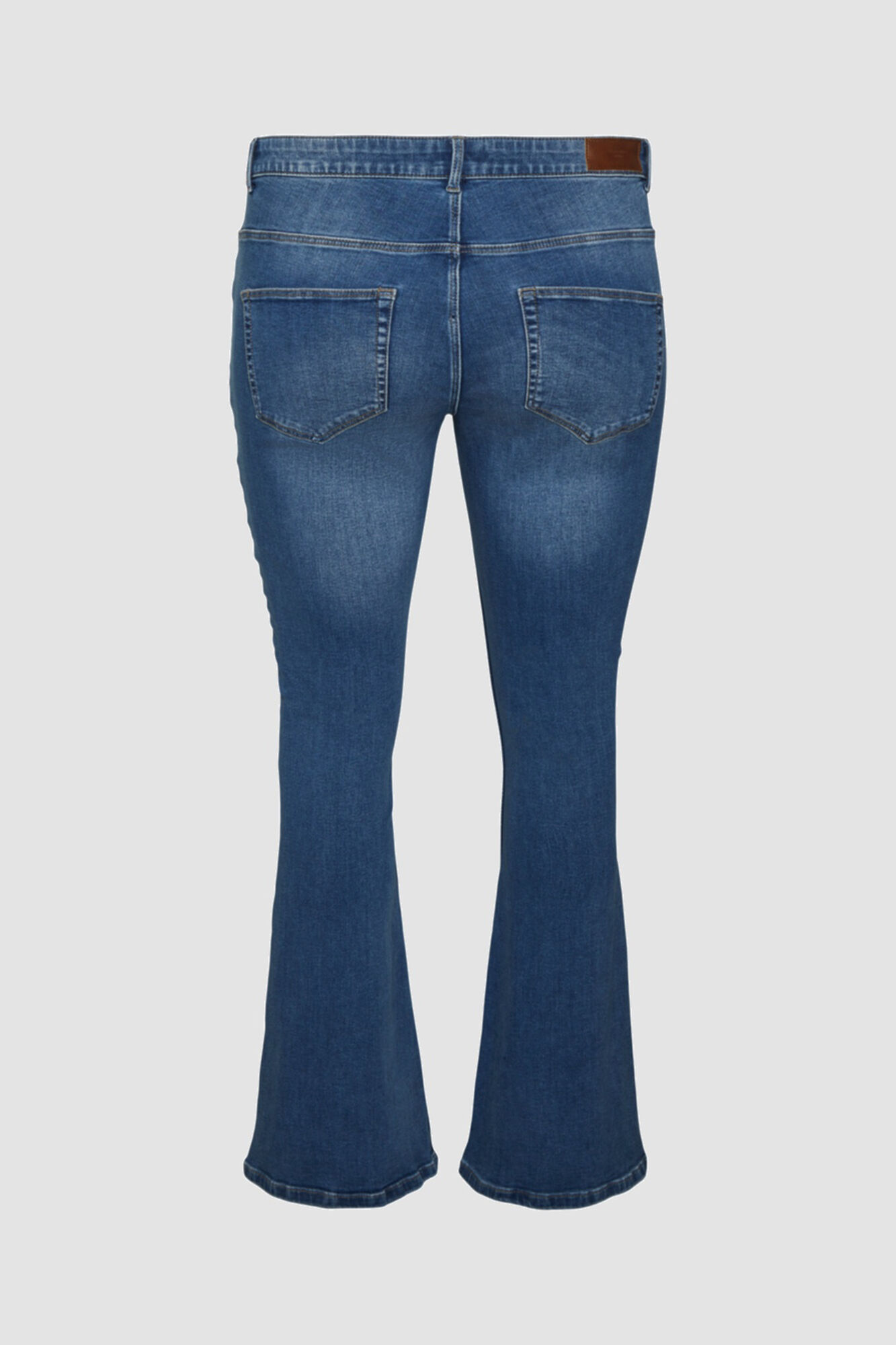 Calça jeans flare plus size - Azul