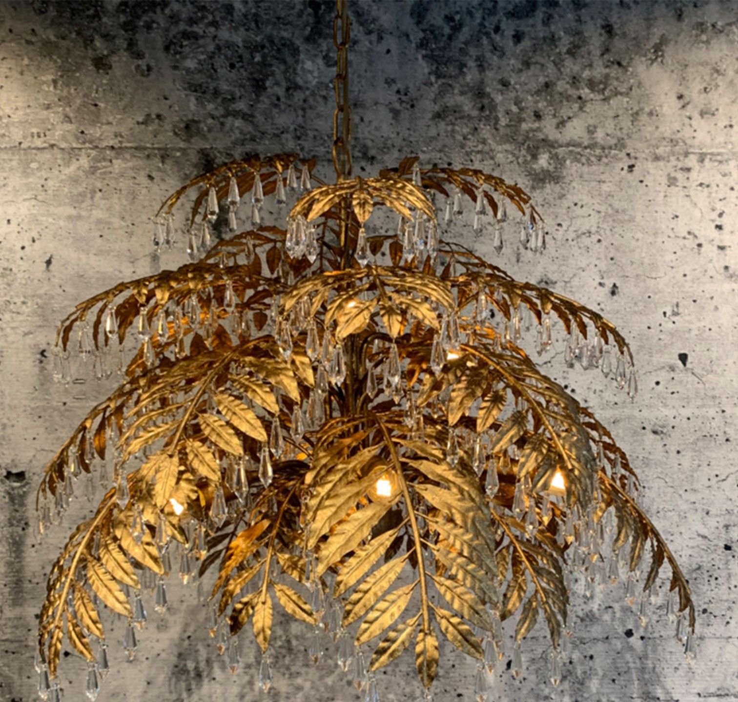 Hanglamp LB023/9 ambachtelijk brons Bellagio  | Leclercq & BouwmanB70 x D70 cm