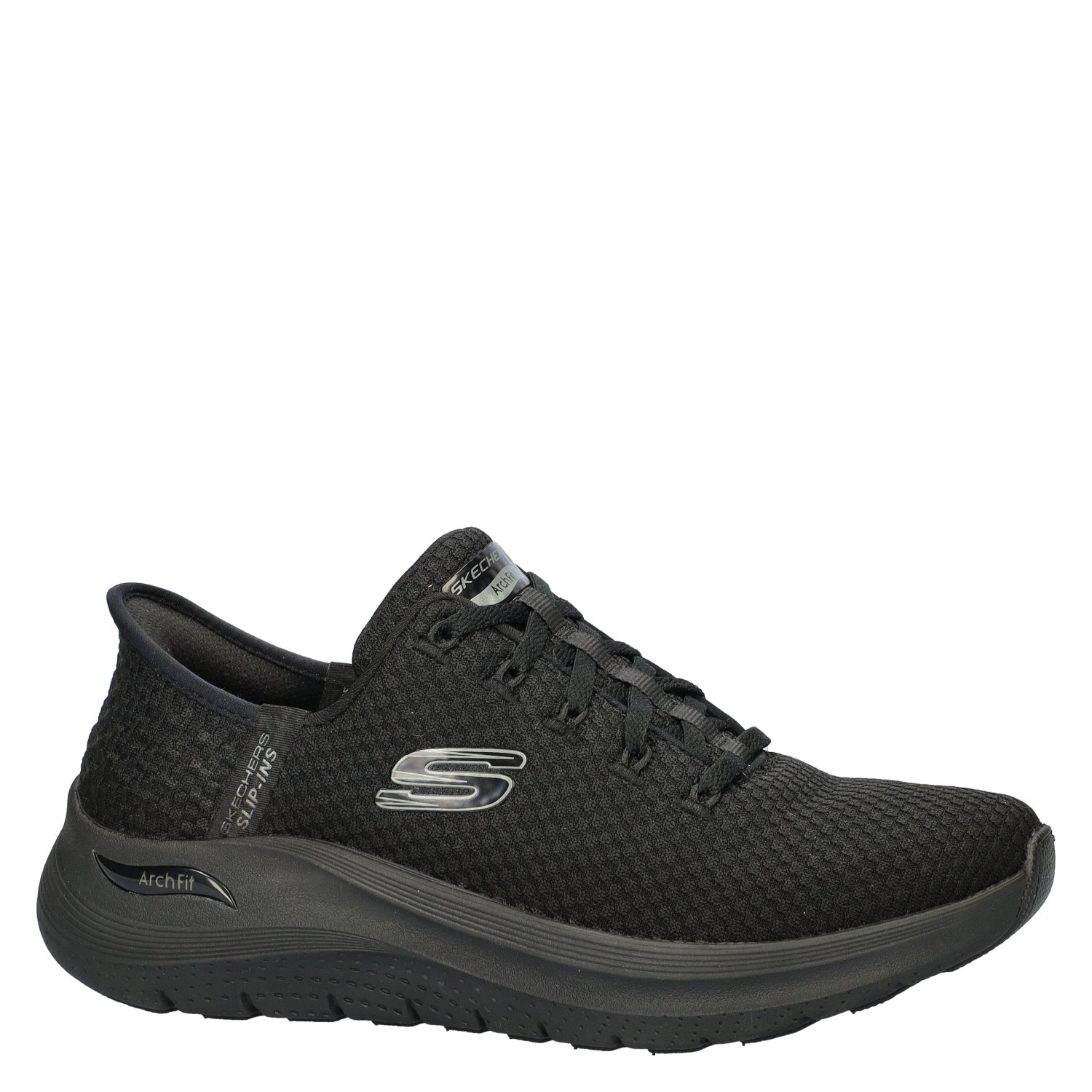 Hands Free Skip-Ins Arch Fit 2.0 dames sneaker Skechers Zwart