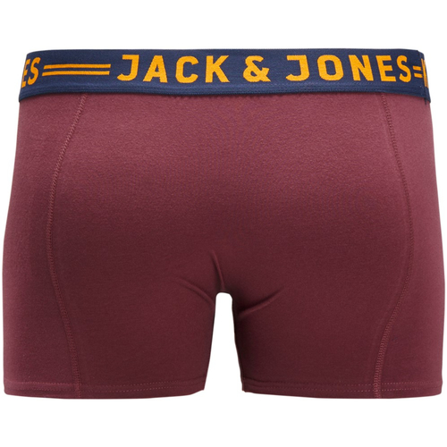 Jack & Jones - 12147592 JACLICHFIELD TRUNKS NOOS 3 PACK PS BURGUNDY Multicolor