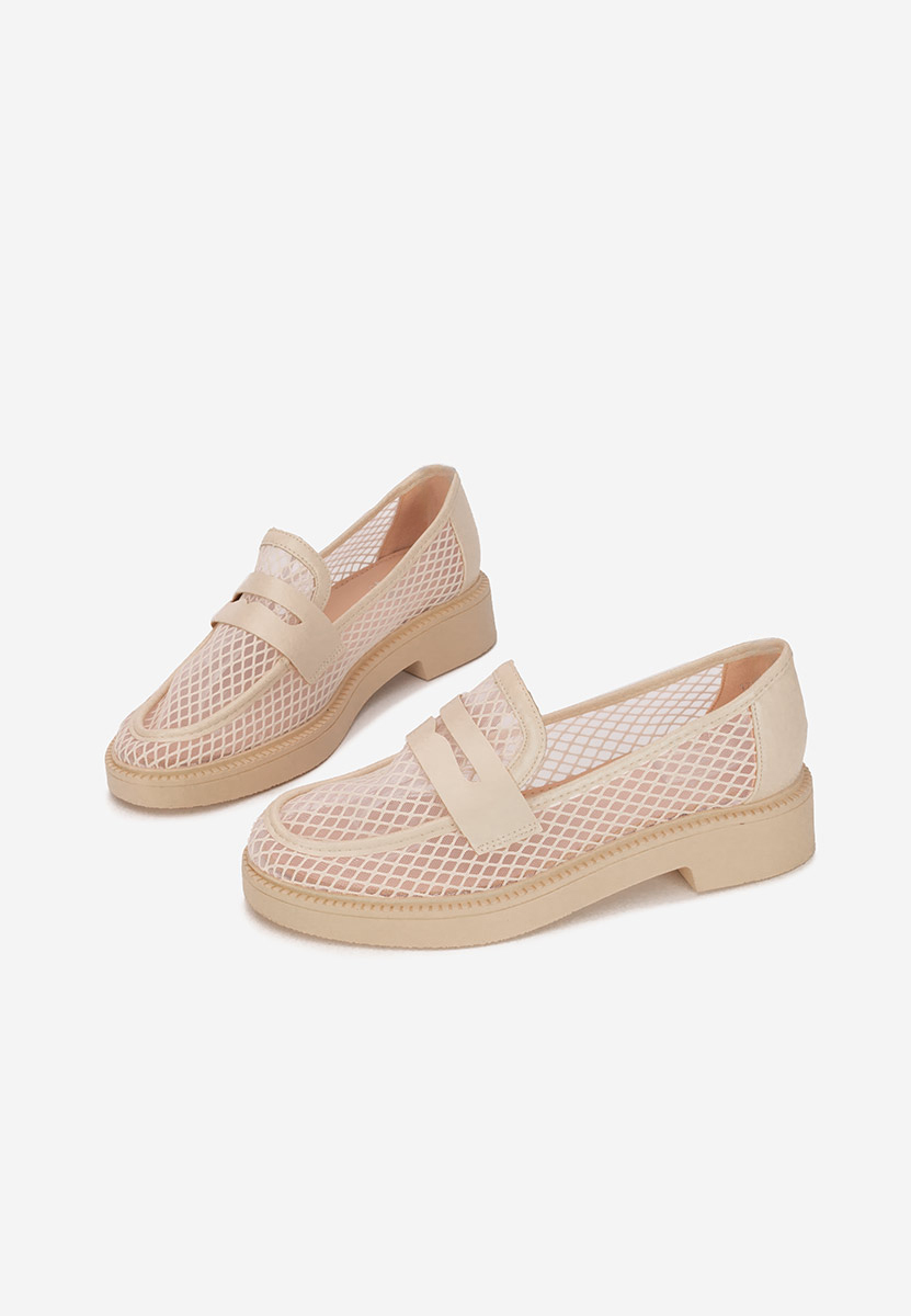 Mocassins femme beige Cristtela