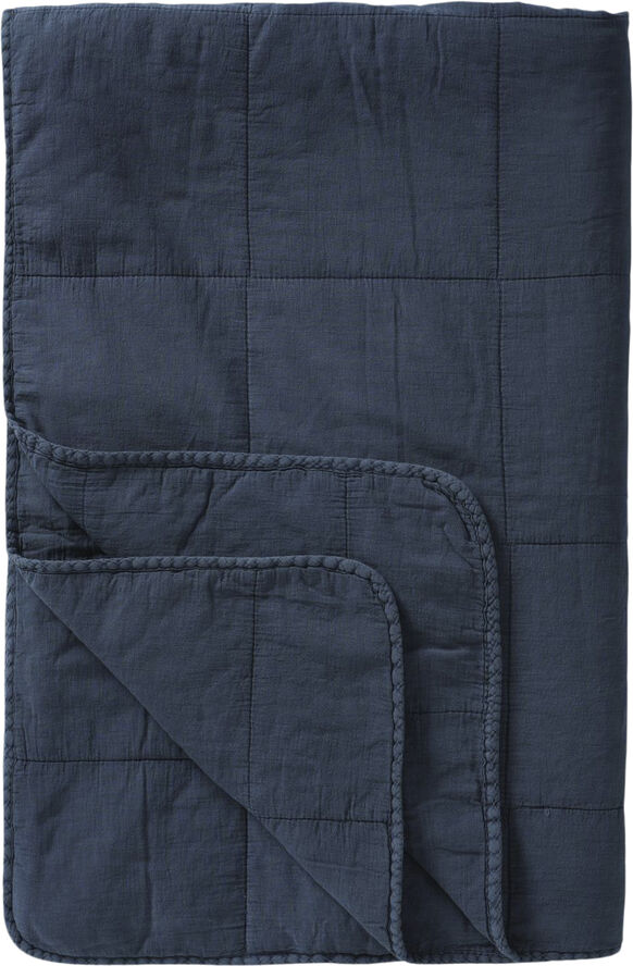 Ib Laursen Vintage quilt indigo Blå