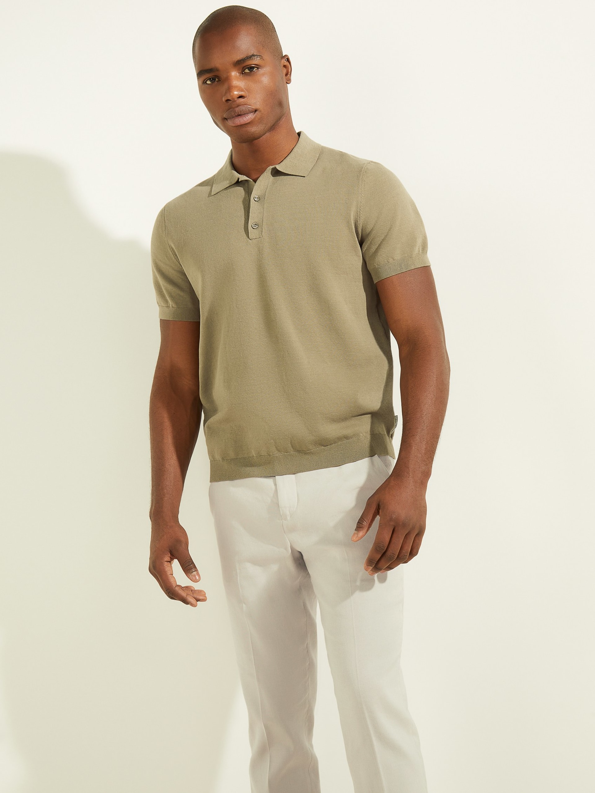 Polo de suéter de desempenho formal
