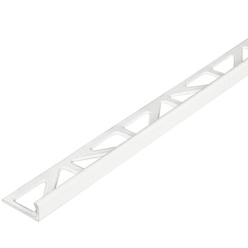 Tegelprofiel haaks 8 mm aluminium wit
