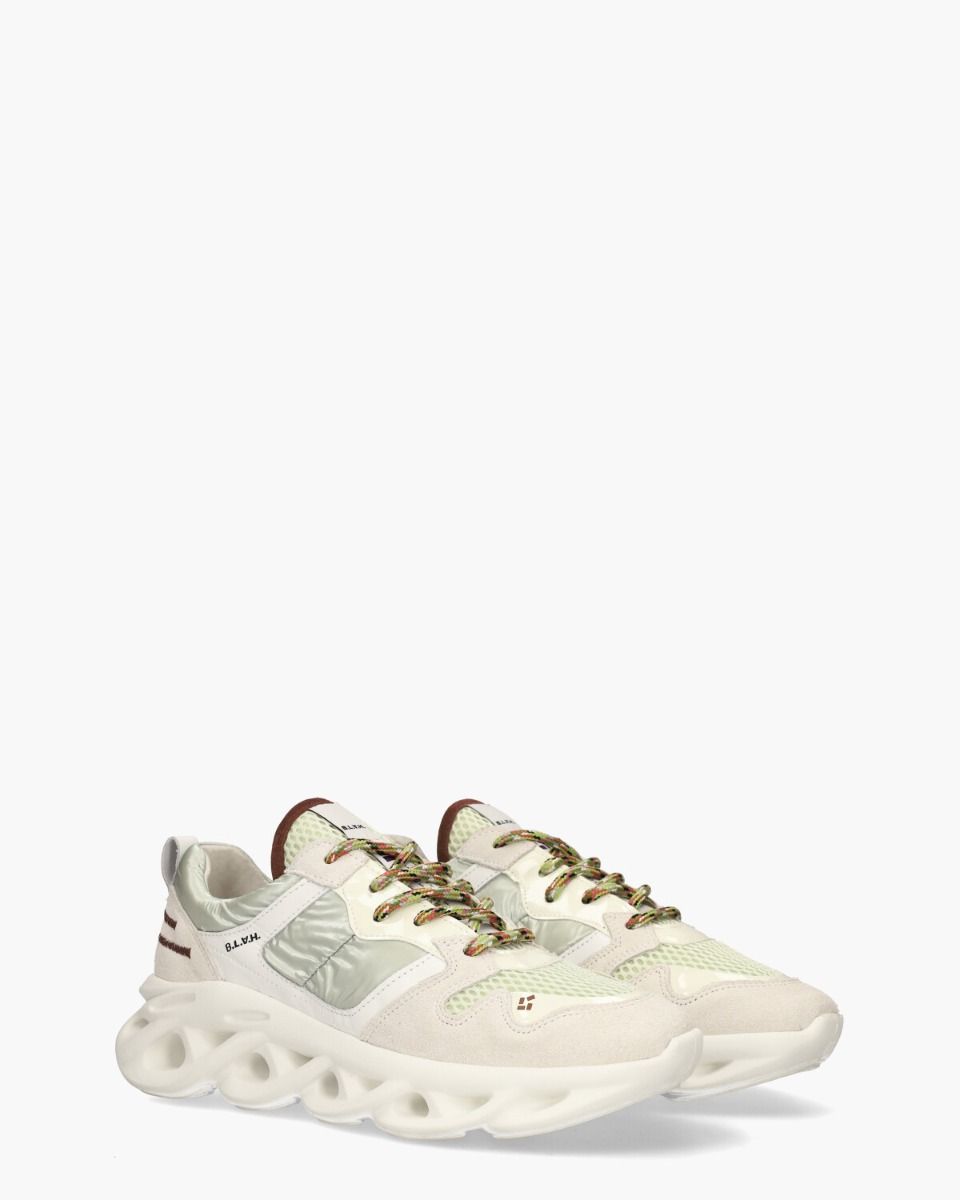 B.L.A.H. Cassandra Off-White/Mintgroen Damessneakers