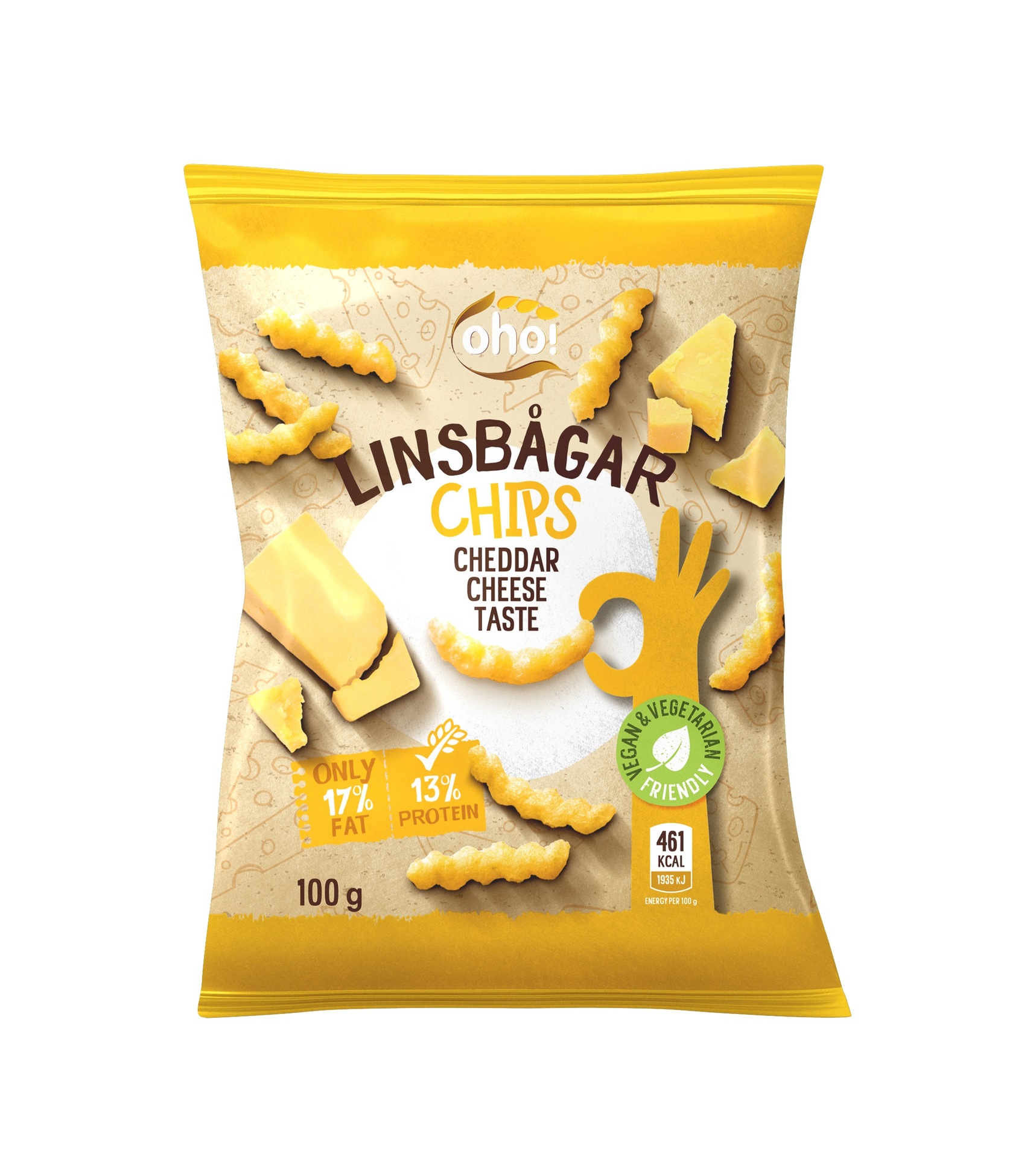 Linsesnacks Cheese 100g