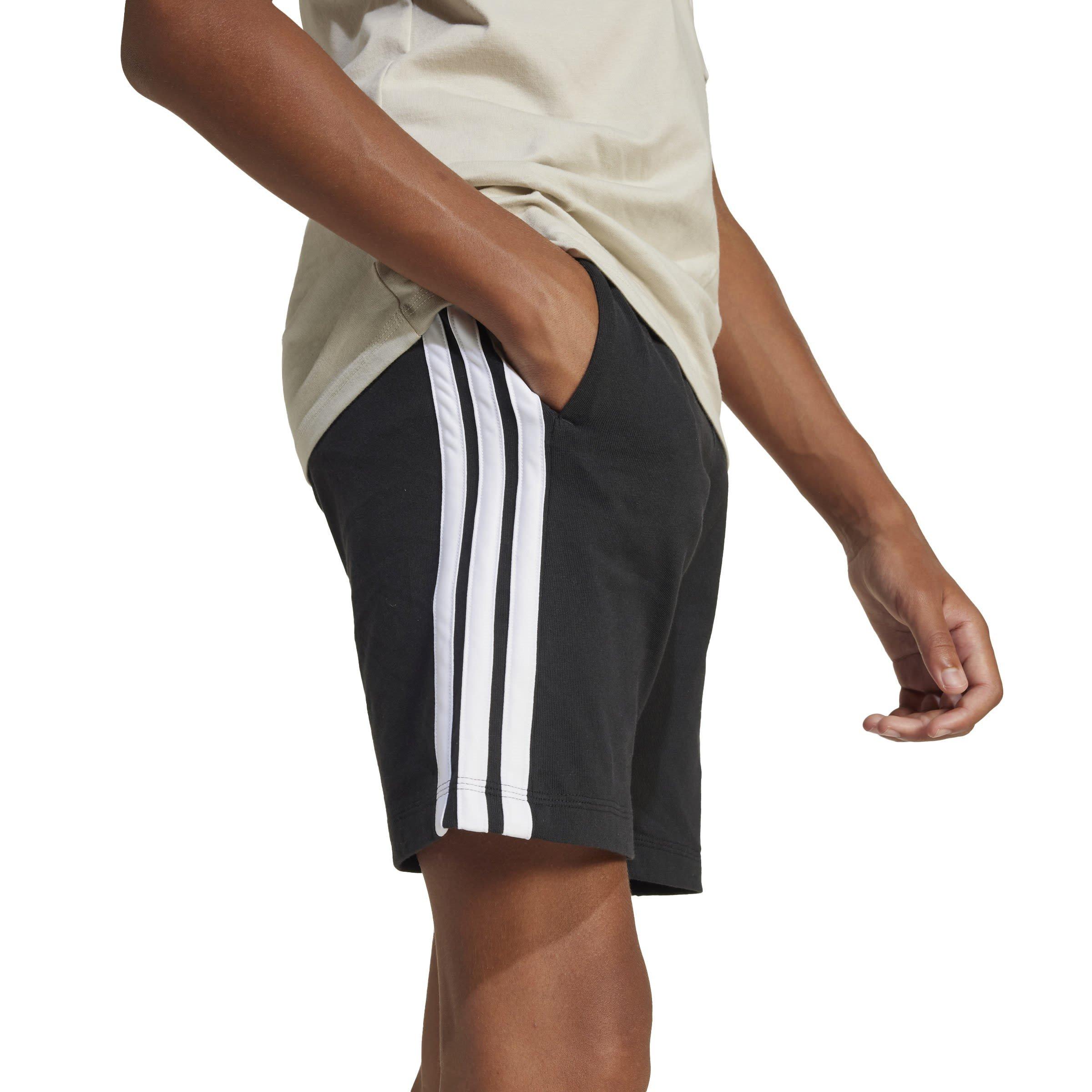 adidas Essentials 3 Stripe Jersey Short Juniors