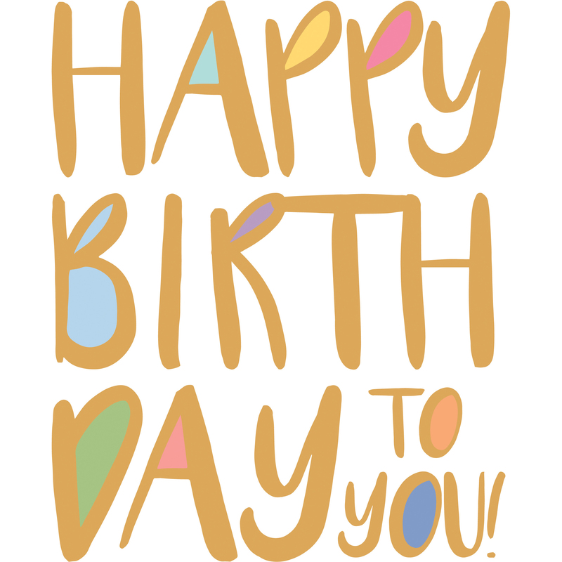 ABC Geburtstagskarte, 21 x 29.7 cm, Happy Birthday to you