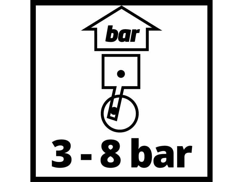 Einhell Druckluft-Strahlpistole 8 bar mit Saugbecher Druckluft-Pistole, passendes Zubehör für Einhell Kompressoren