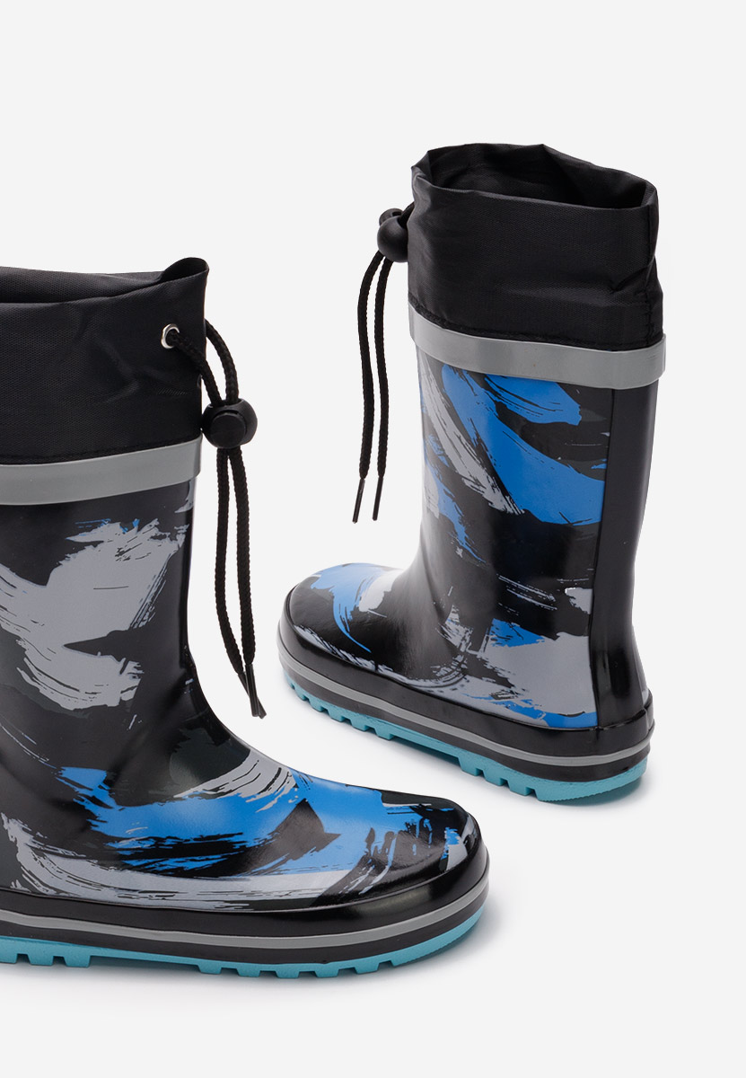 Bottes en caoutchouc pour enfants noires Rosamunda V2