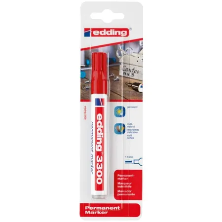 edding 3300 Permanentmarker, 1.5mm, rot