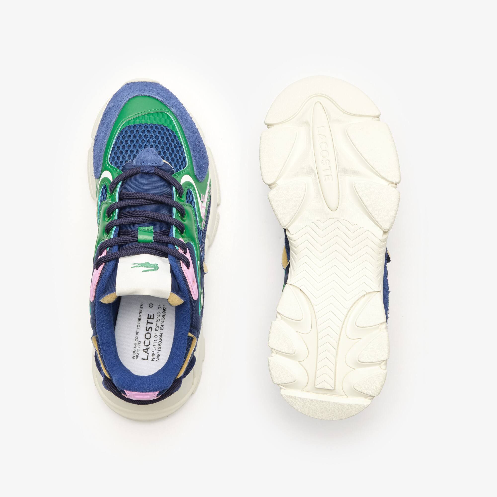 Chaussures L003 Neo femme Sneakers - Bleu - Lacoste - Femme