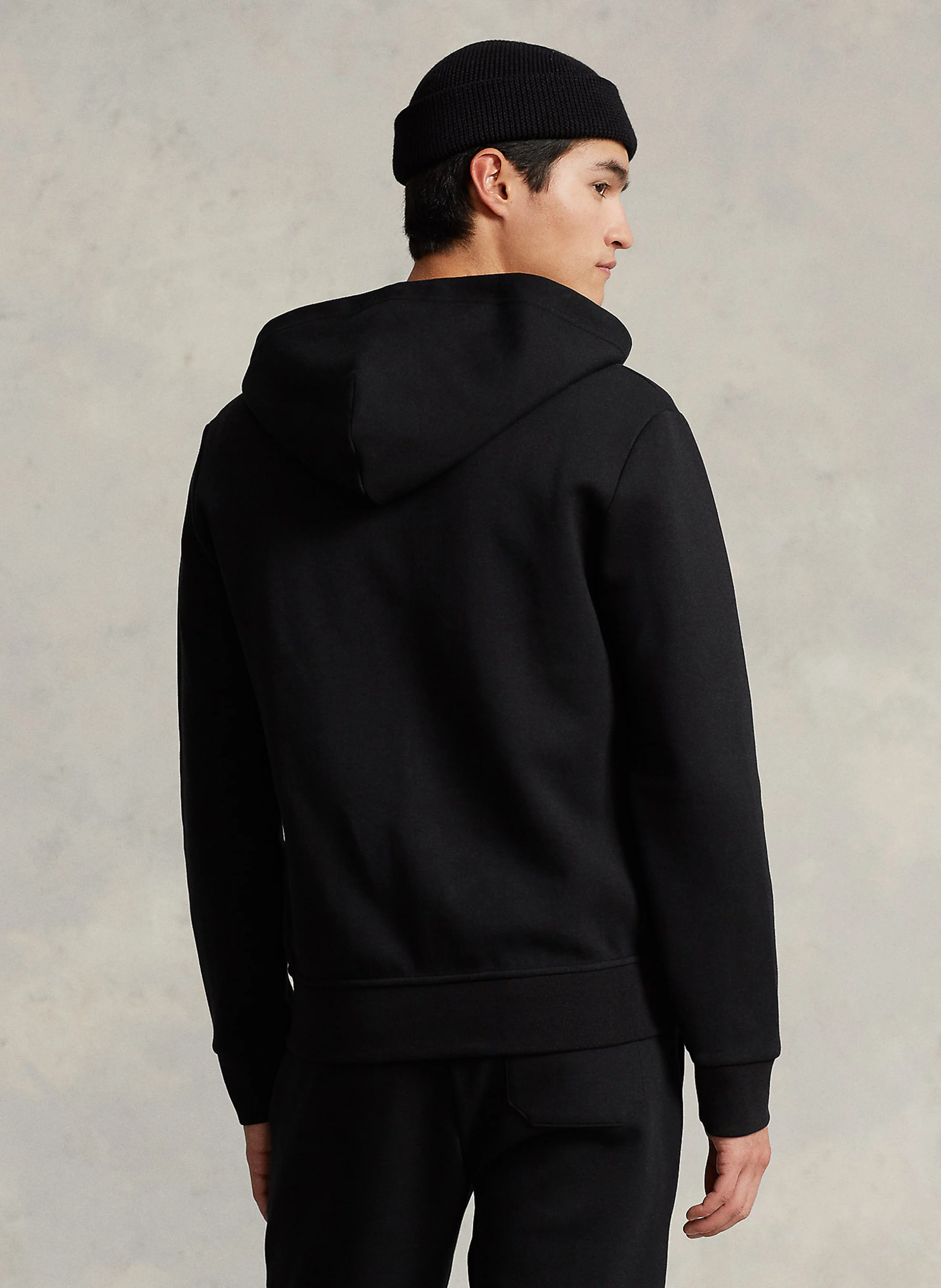 Sweat à capuche en coton mélangé | Noir