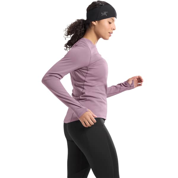 T-shirt randonnée ARC'TERYX TAEMA THM CREW LS W INTERSTELLAR HEATHER
