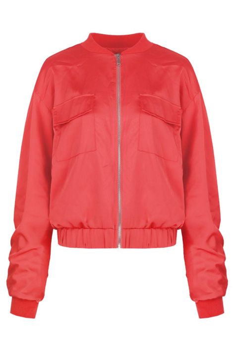 Fluresk roze dames jas