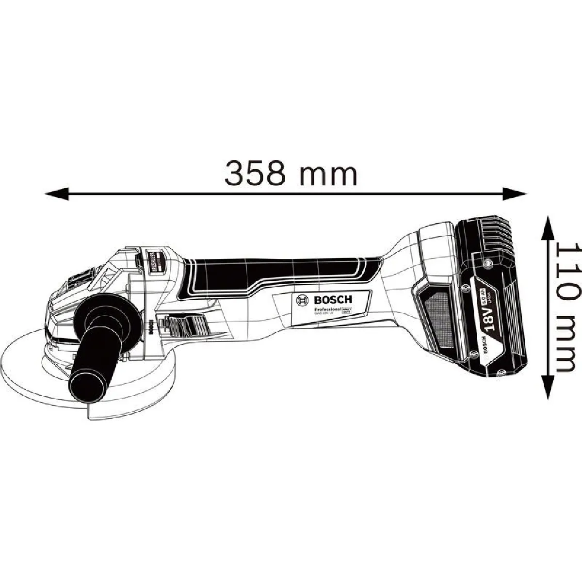 Bosch GWS 18V-10