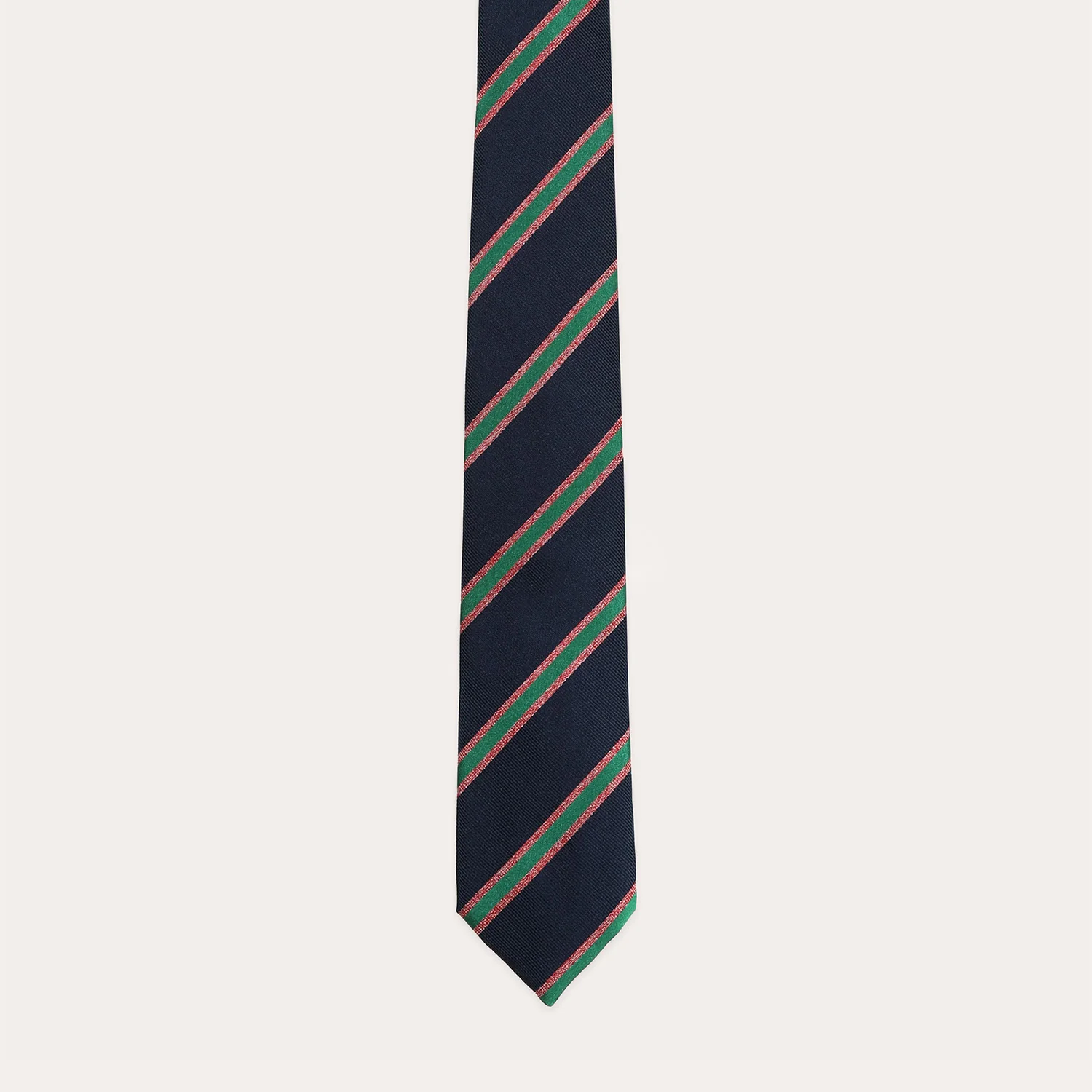 Navy striped tie