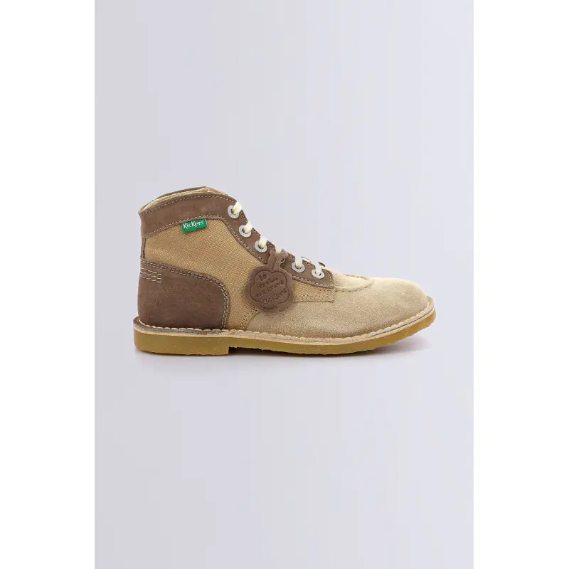 Kicklegend Beige BOTTINES Cuir Femme