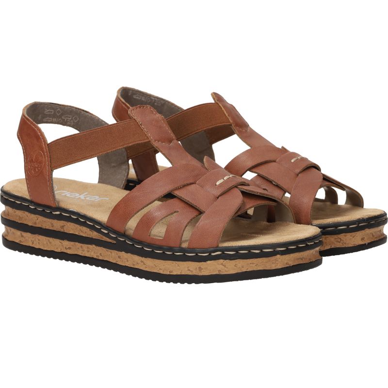 Rieker Sandalen Cognac Dames