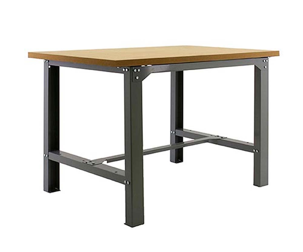 PROREGAL Werkbank van buffelhout (H x B x D): 87 x 150 x 75 cm, Draagvermogen: 600 kg, Grijs