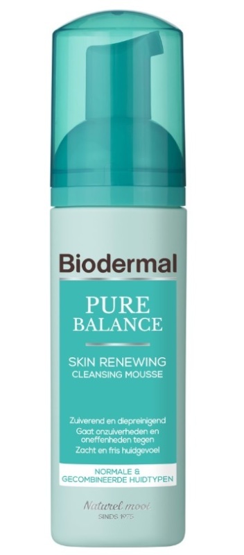 Biodermal Cleansing Mousse Pure Balance Skin Renewing 150ml