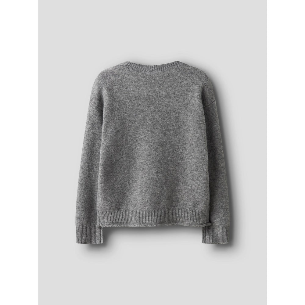Køb Name It Grey Melange Nkforiane Ls Strik