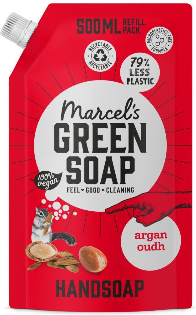 Marcel's Green Soap handzeep Argan en Oudh 500 ml