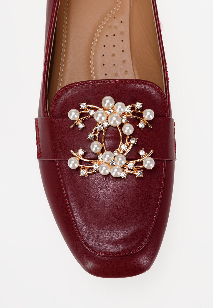 Mocassins élégants femme rouges Giulinello