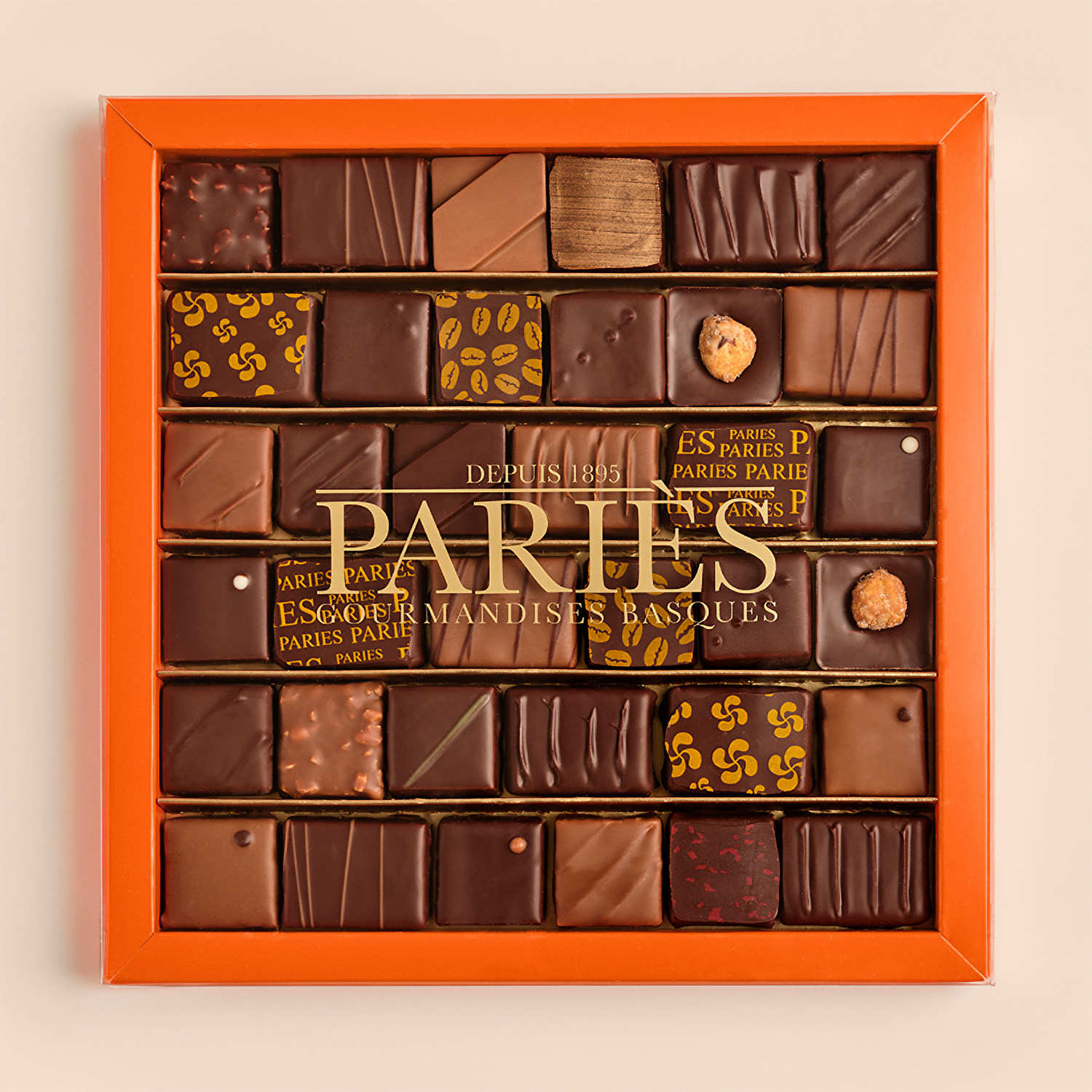 Coffret Elégance - 36 chocolats frais Pariès