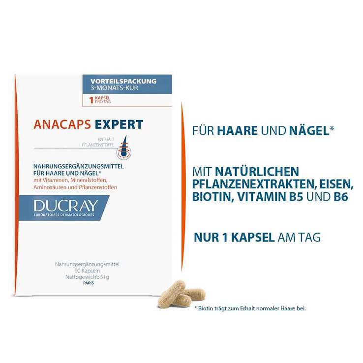 Ducray Anacaps Expert Kapseln, 90 St