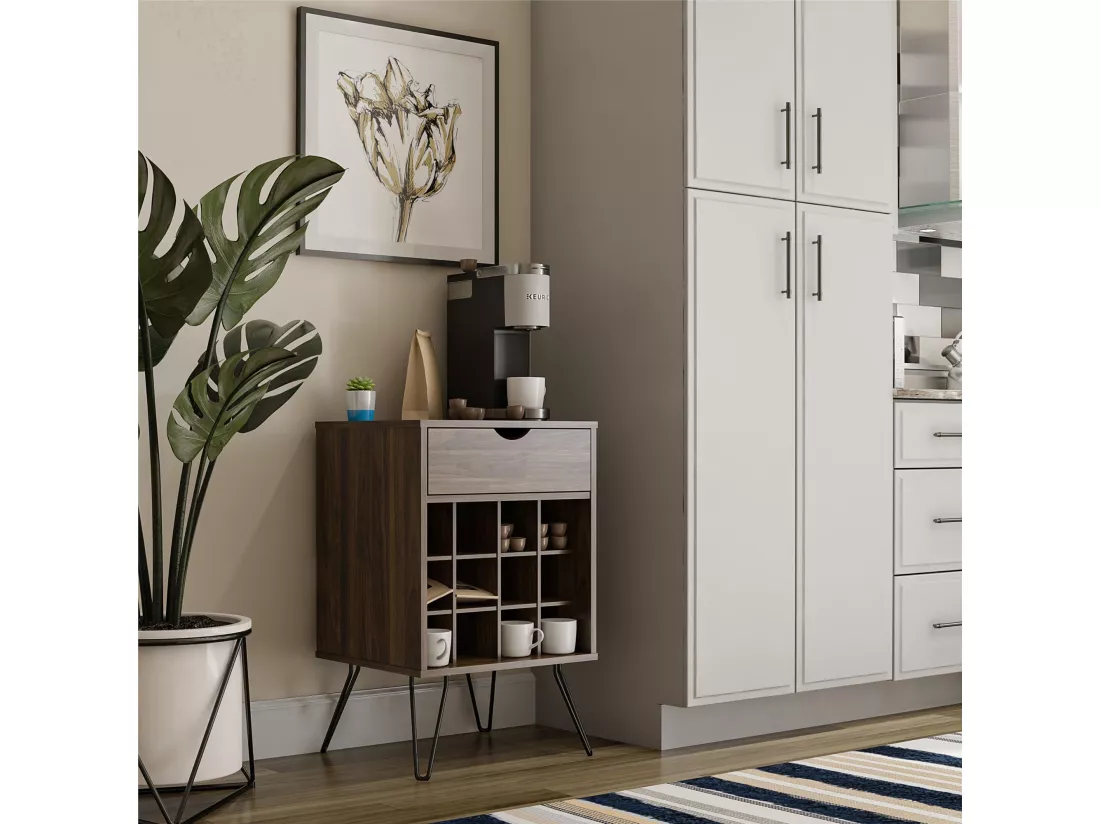 Concord | Meuble de rangement pour boissons en aspect noyer
