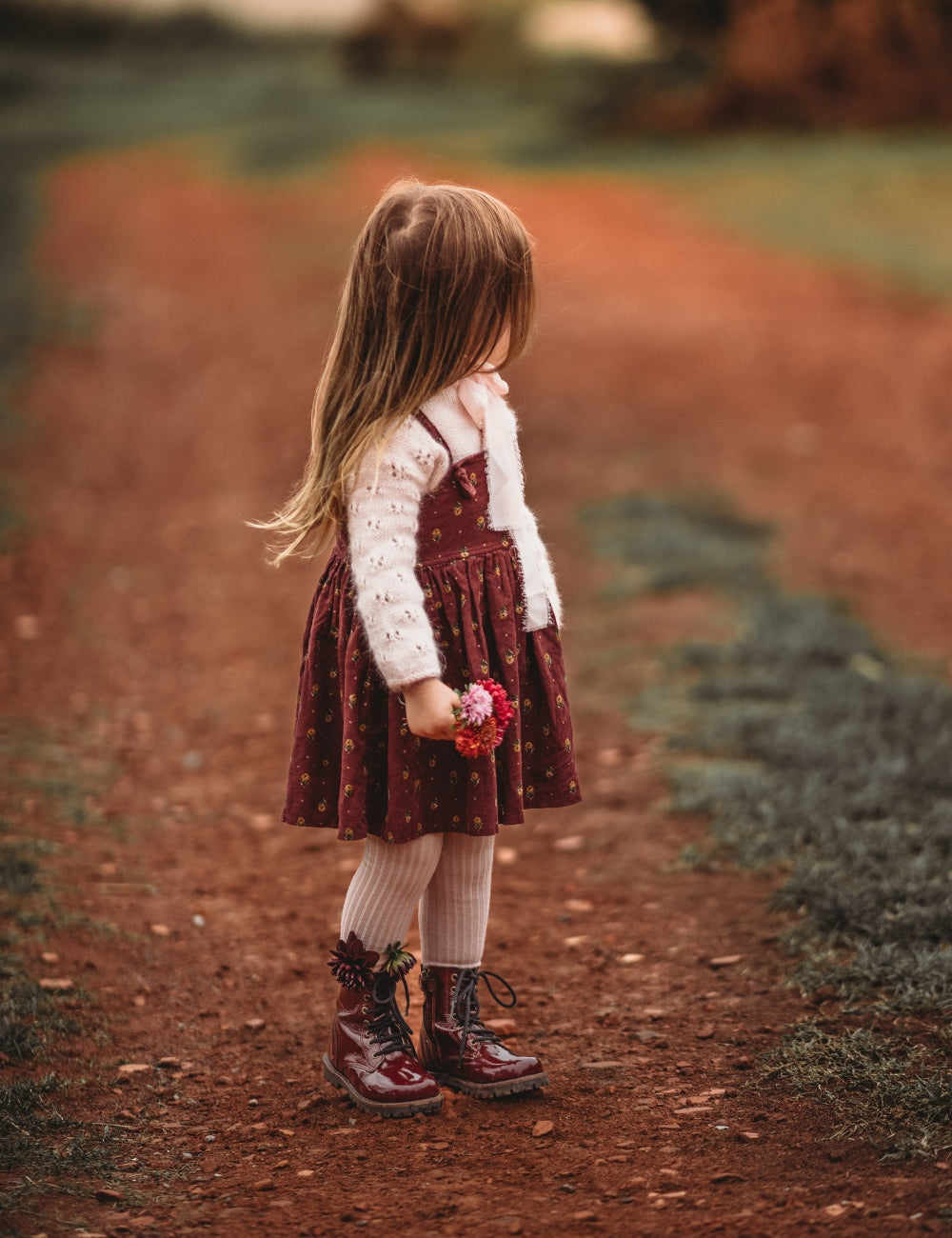 Lace-up Boot - Burgundy Patent