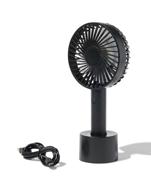 ventilateur portable Ø10cm mat noir